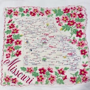 Vintage State of Missouri Handkerchief